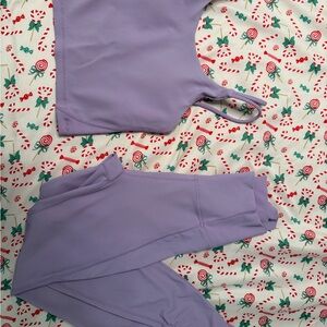 Wilo Lavender Tank and Legging Set